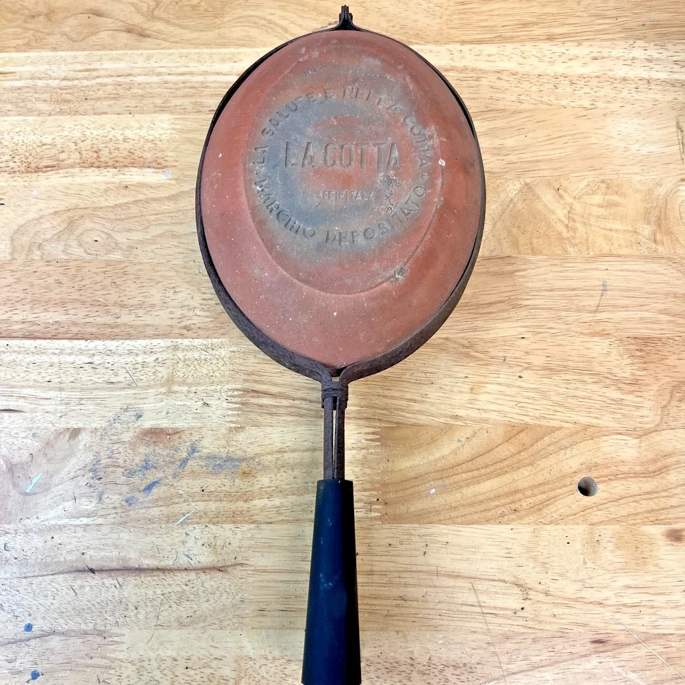 Vintage La Cotta Bisquera Earthenware Stovetop Cooker Made In Italy
